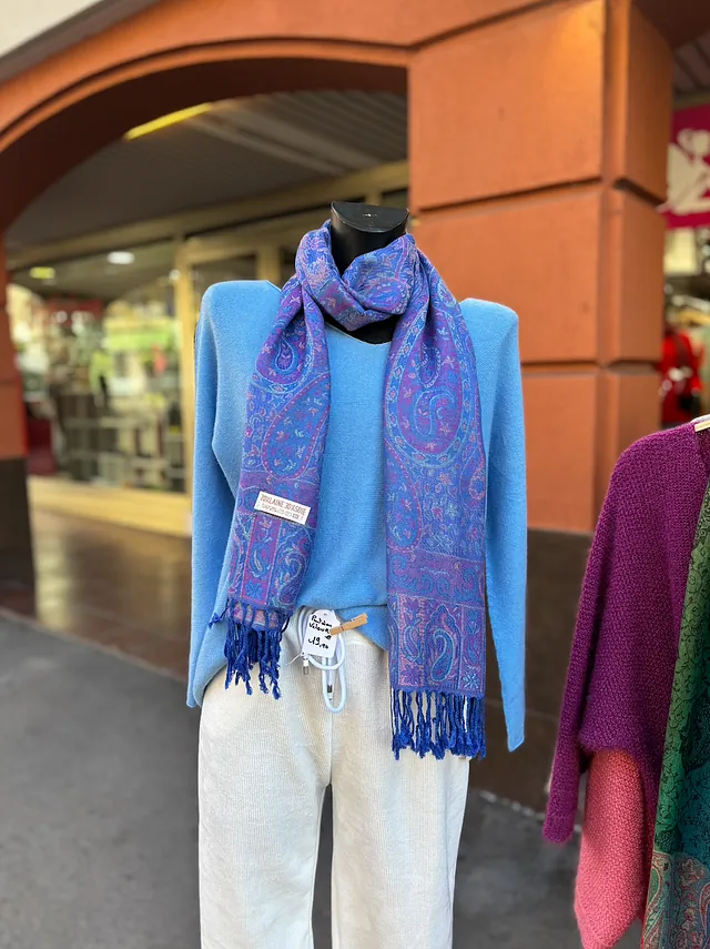 écharpe douce pashmina laine et soie