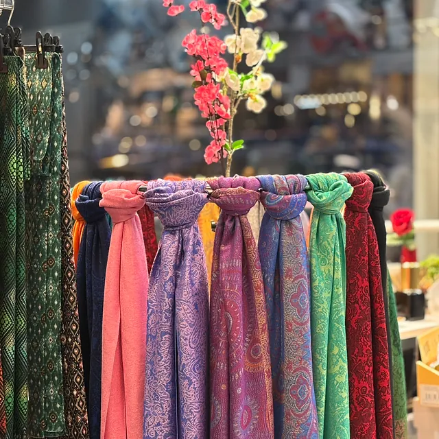 Pashmina laine et soie 