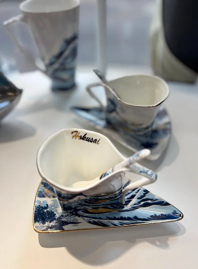 lot de 2 grandes tasses Hokusai