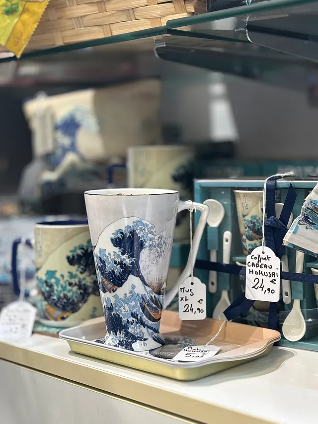 Grand mug art peintre Hokusai - idée cadeau
