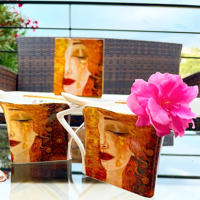 tasse à café triangle Klimt
